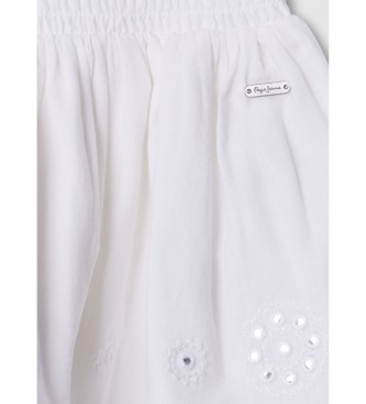 Pepe Jeans Falda Holly blanco