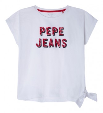 Pepe Jeans T-shirt Miel blanc