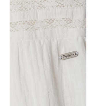 Pepe Jeans Abito Idana bianco