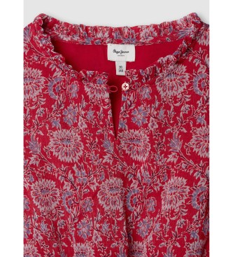 Pepe Jeans Vestido Iliana vermelho