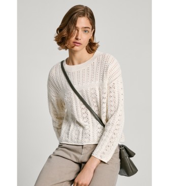 Pepe Jeans Isadora-jumper hvid