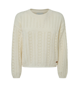 Pepe Jeans Isadora-jumper hvid