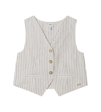 Pepe Jeans Chaleco Izzy blanco