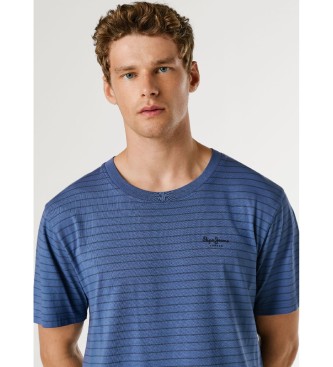Pepe Jeans T-shirt � rayures Jacko bleu