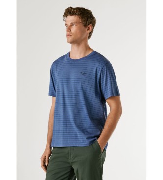 Pepe Jeans T-shirt � rayures Jacko bleu
