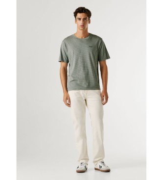 Pepe Jeans T-shirt � rayures Jacko vert