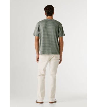 Pepe Jeans T-shirt � rayures Jacko vert