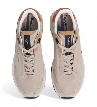 Pepe Jeans James Treck beige trningsskor i lder