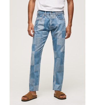 Pepe Jeans Jeans Callen Fit Relaxed Relaxed Mid Kordelzug blau