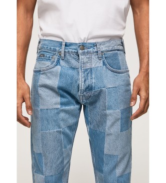 Pepe Jeans Jean Callen Fit Relaxed Mid Drawstring bleu