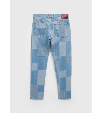 Pepe Jeans Jeans Callen Fit Relaxed Relaxed Mid Kordelzug blau
