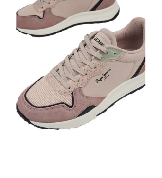 Pepe Jeans Tnis Joy Star Pink Leather Sneakers