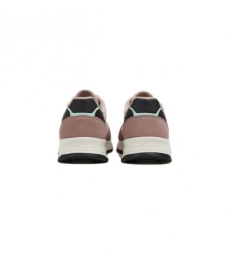 Pepe Jeans Joy Star Pink leather sneakers