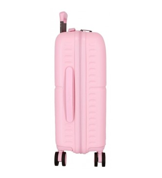 Pepe Jeans Juego de maletas Highlight rgidas 55-70cm rosa