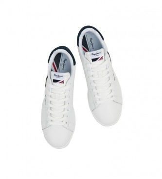 Pepe Jeans Sneakers in pelle Player B sico M bianche
