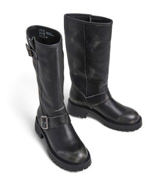 Pepe Jeans Kane Warm Leather Boots svart