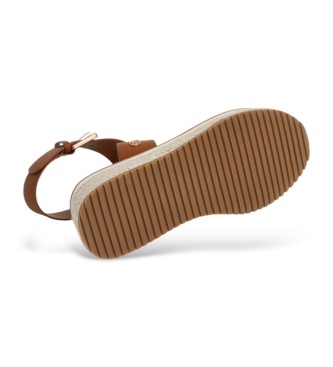Pepe Jeans Rjavi sandali Kate Nature