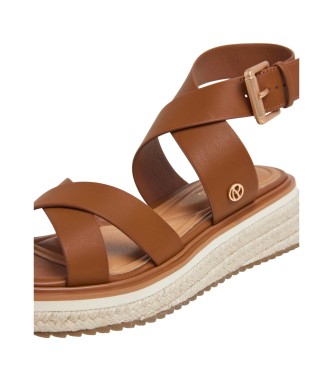 Pepe Jeans Rjavi sandali Kate Nature