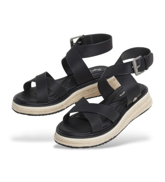 Pepe Jeans Sandali Kate Nature črni