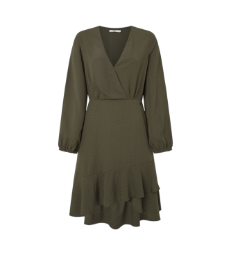 Pepe Jeans Robe Kendall verte