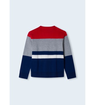 Pepe Jeans Pull Kenny gris, marine, rouge