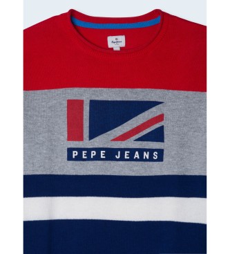 Pepe Jeans Maglione Kenny grigio, blu navy, rosso