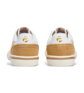 Pepe Jeans Kenton Combi witte sneakers