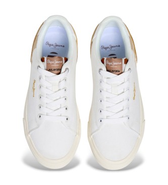 Pepe Jeans Kenton Combi witte sneakers