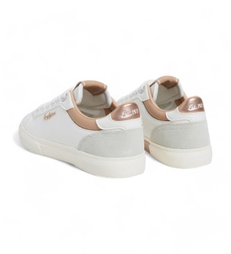 Pepe Jeans Kenton Court leather shoes white