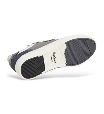 Pepe Jeans Srebrne trampki Kenton Glam