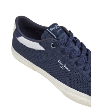 Pepe Jeans Sapatilhas Kenton Knit azul-marinho