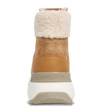 Pepe Jeans Kimi Desert brown leather trainers