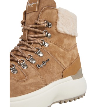 Pepe Jeans Kimi Desert brown leather trainers