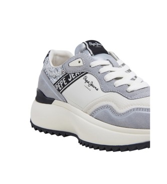 Pepe Jeans Zapatillas de piel Kimi Land gris