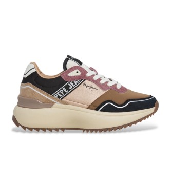 Pepe Jeans Kimi Road Leder Turnschuhe braun