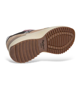 Pepe Jeans Kimi Road Leder Turnschuhe braun