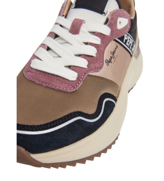 Pepe Jeans Kimi Road Leder Turnschuhe braun