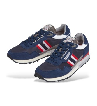 Pepe Jeans Zapatillas de Piel Kingston College marino