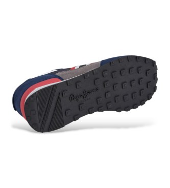 Pepe Jeans Zapatillas de Piel Kingston College marino