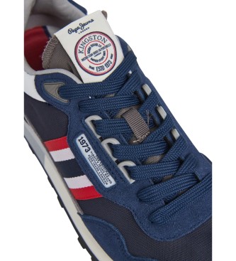 Pepe Jeans Zapatillas de Piel Kingston College marino
