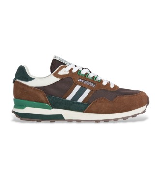 Pepe Jeans Zapatillas de Piel Kingston College marrn