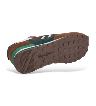 Pepe Jeans Zapatillas de Piel Kingston College marrn