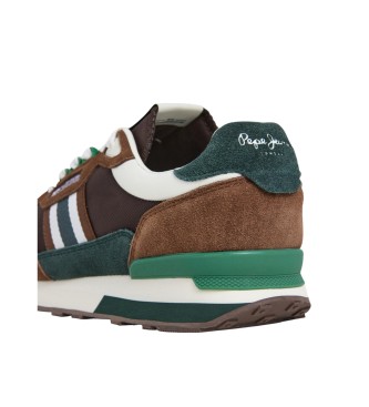 Pepe Jeans Zapatillas de Piel Kingston College marrn