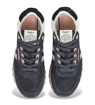 Pepe Jeans Sneakers in pelle nera Kingston College