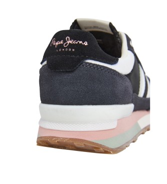 Pepe Jeans Sneakers in pelle nera Kingston College