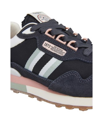 Pepe Jeans Sneakers in pelle nera Kingston College