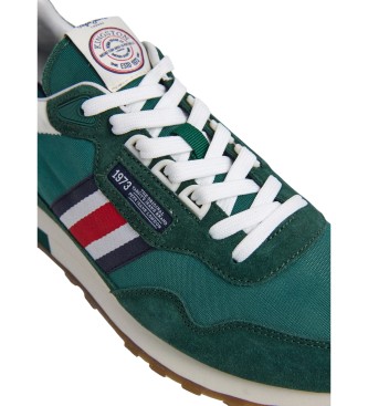 Pepe Jeans Sneakers in pelle verde Kingston Heritage