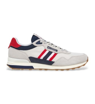 Pepe Jeans Sneakers in pelle Kingston Heritage bianche, grigie