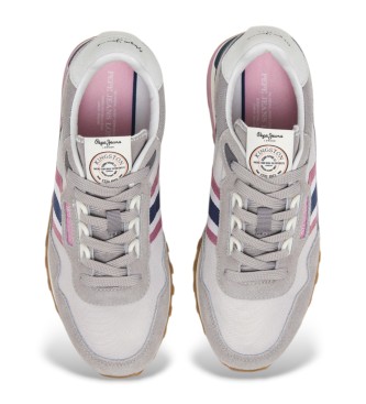 Pepe Jeans Sneakers in pelle grigia Kingston Heritage