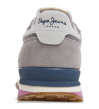 Pepe Jeans Sneakers in pelle grigia Kingston Heritage